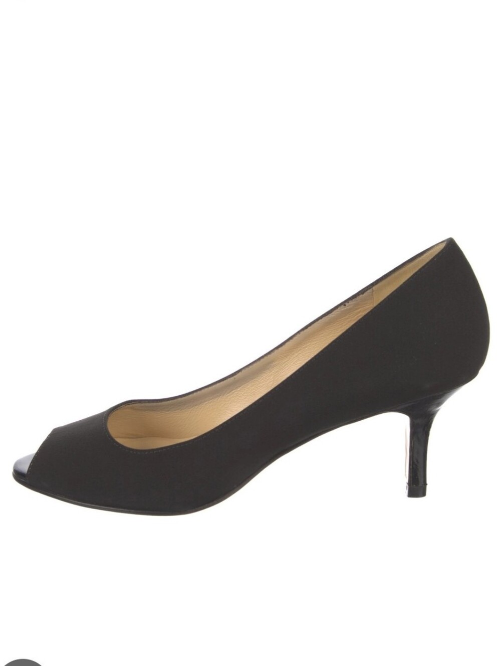 Magli By Brunomagli 10B  Alexis Novati Peep-Toe Kitten Heel Pumps Made In Italy